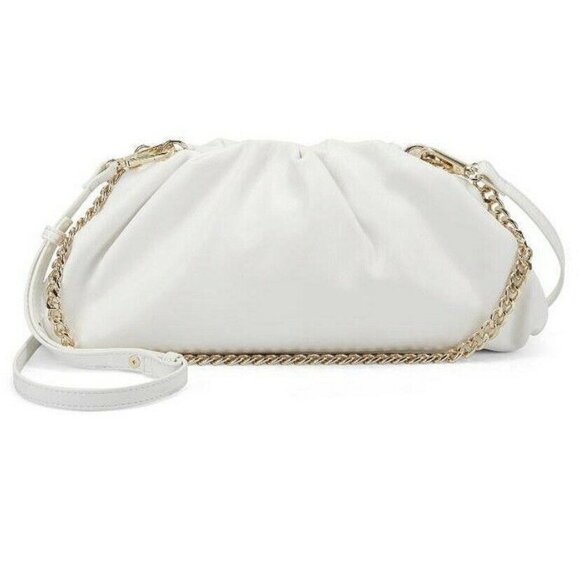 Inc International Concepts KJ Clutch white color bag with gold hardware - Picture 1 of 3
